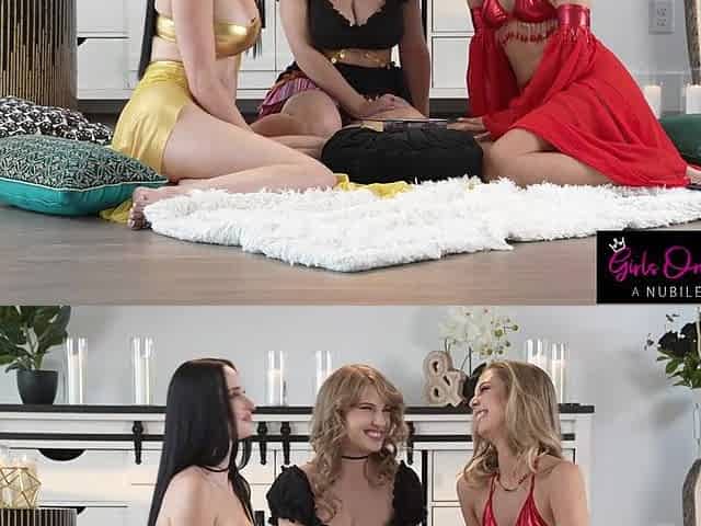 Truth or Dare Editon: Millie Morgan, Octavia Red, Violet Voss Cumming Jointly on Halloween
