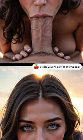 Hot babe blowjobs huge white cock