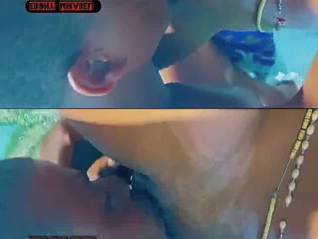 Showing my stepmother how my step daddy could have been sucking her cunt with magic throat