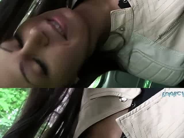 Amateurs Lady Nailed In The Car
