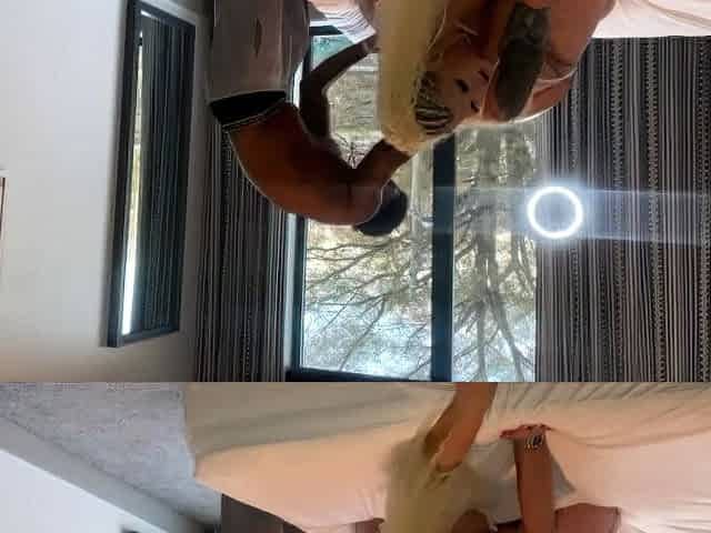 Amateur ebony big cock fucking and facial finale