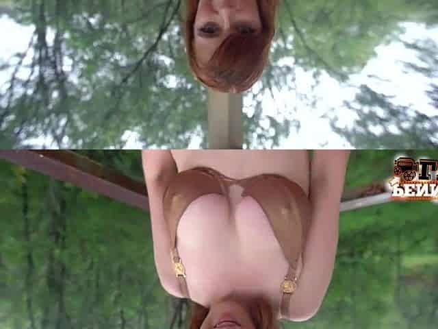 Redhead Penny Pax Oils Her Butt & Merry Breasts Up For Your Fun!