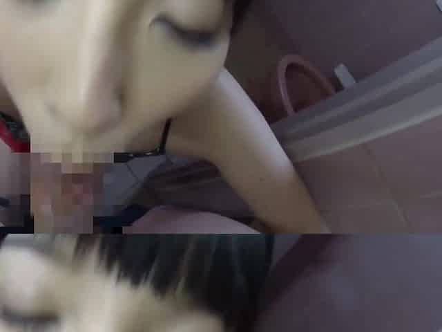 Asian hot babe POV blowjob video
