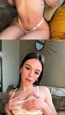 Masturbating solo babe loves her toys