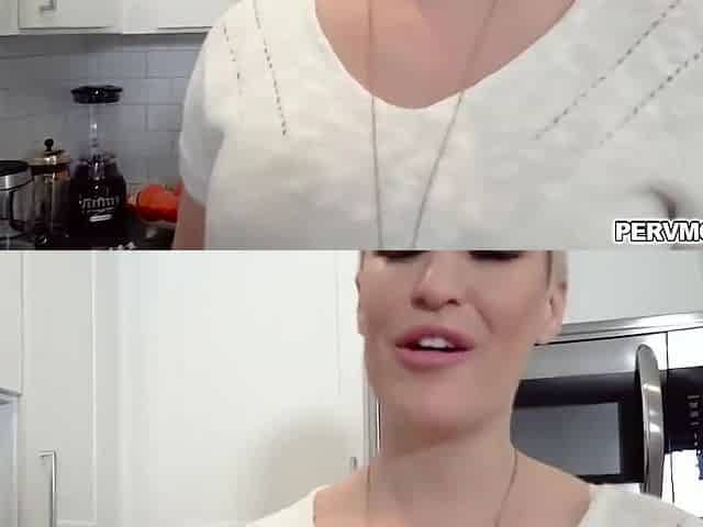 Stepson Fucks From Behind On The Kitchen Cou With Perv-mom And Ryan Keely