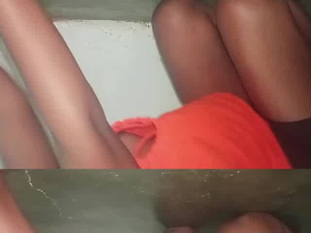 Cute cleaning angel in a down blouse and wedgie belt during the time that cleaning