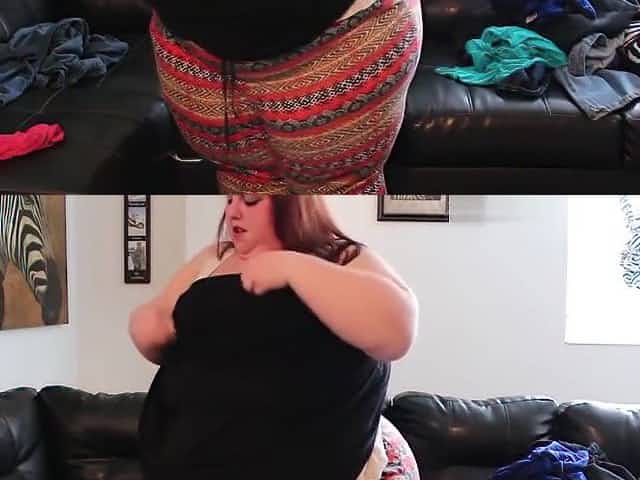 SSBBW Tries on Clothes