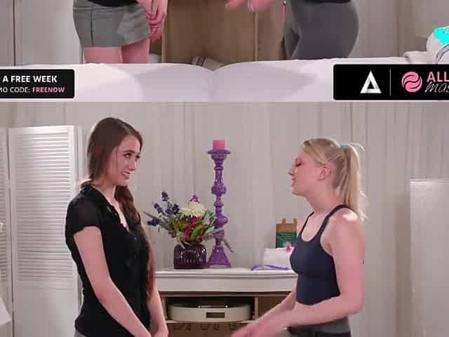 Lily Proves Her Boss That Corporate Massages Are A Must Have!