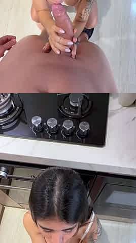 Abriloficial Taking Cock In The Kitchen