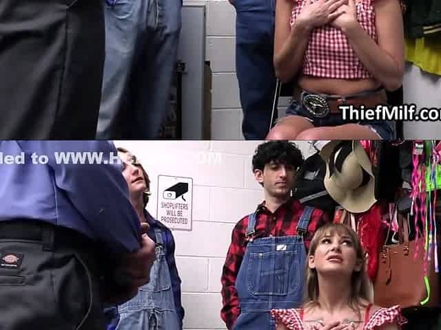 Spy Camera In Back Office Gangbang Of Big-breasted Cougar Thief