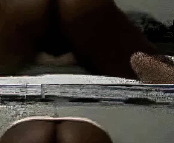 BBW Ebony Plays With Banana On Webcam