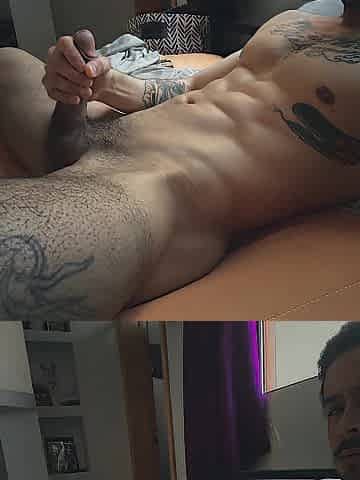 Unexpected Headshot: Solo Jerk Off Session