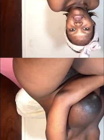 Corpulent Booty, Large Bazookas Preggy Ebony Vagina
