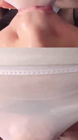 This Dick Grows When I Lick It Through Transparent Panties