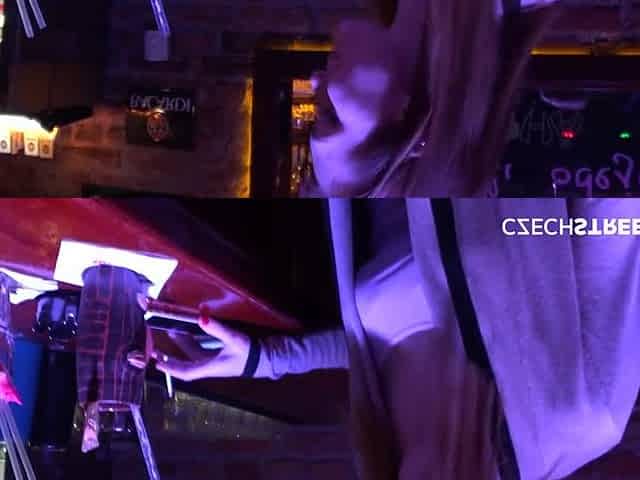 Czech Foursome At The Bar With Belle Claire, Syren Demer And Lady Bug