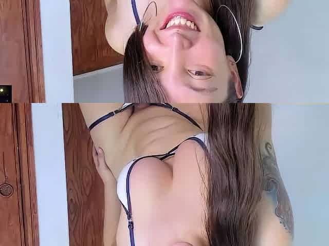 Amateur Webcam Teen Flashes Masturbates