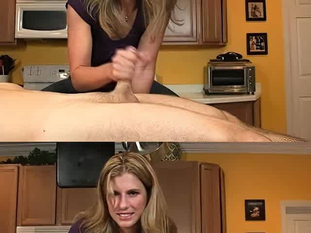 Chubby Blonde MILF Showing Her Big Boobs