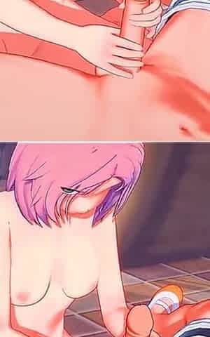 Naruto Hentai Video - Sakura Handjob and Rubbing His Pussy to Naruto, Naruto Cums Twice- Anime Manga Japanese Asian Cosplay