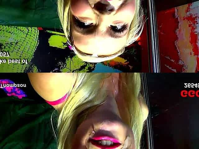 Blonde Slut Sucks All Cocks