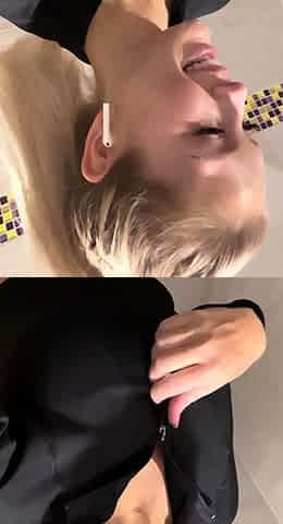 Blonde emo amateur solo masturbation
