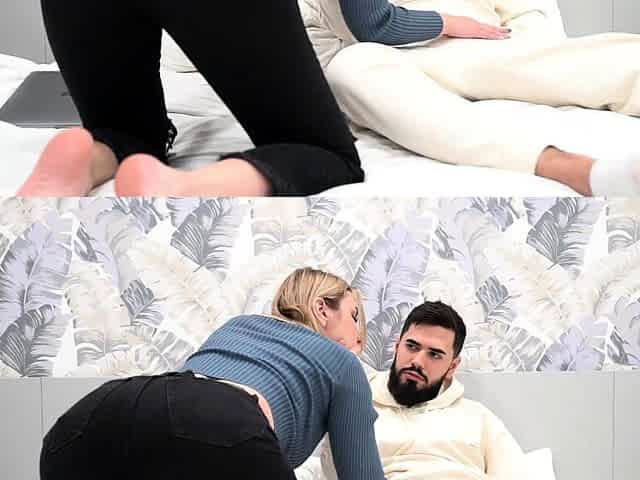 Perfect girl seduces a virgin guy on first date - Cum in