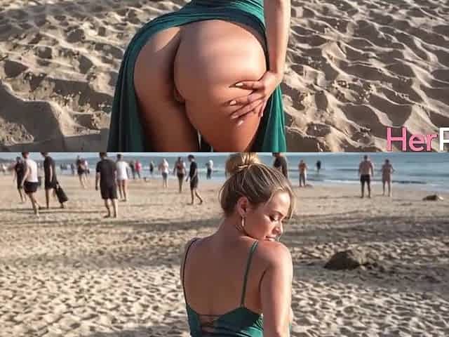 I banged a breasty mother i'd like to fuck in each gap on the beach, there were lots of people around [Ai]