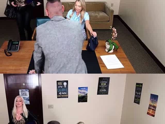 Two Hot Moms Team Up to Please Principals Big Dick