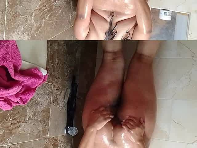 You Want to See My Wet Ass, Alone Girl in a Rich Homemade Porn Video - the Very Hot Girl Records It in the Shower, Moves