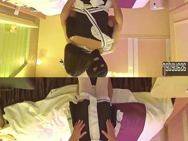 Devilish Glasses Beauty. Maid Cosplay Leads to Raw Intimate Session