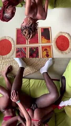 Kenyan black freaks share a BBC in wild three-some