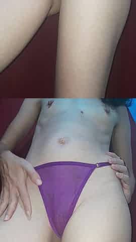 eighteen-year-old horny prostitute showing her cunt.