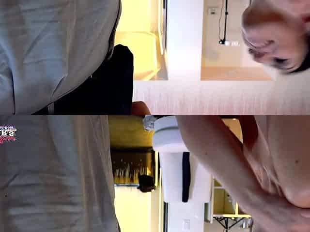 Chick Hawt Brunette hair Ashley Wolf Gives A BJ And Gets Her Vagina Banged!