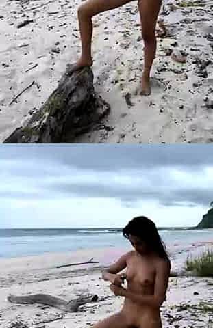 Amateur teen in hot outdoor fuck