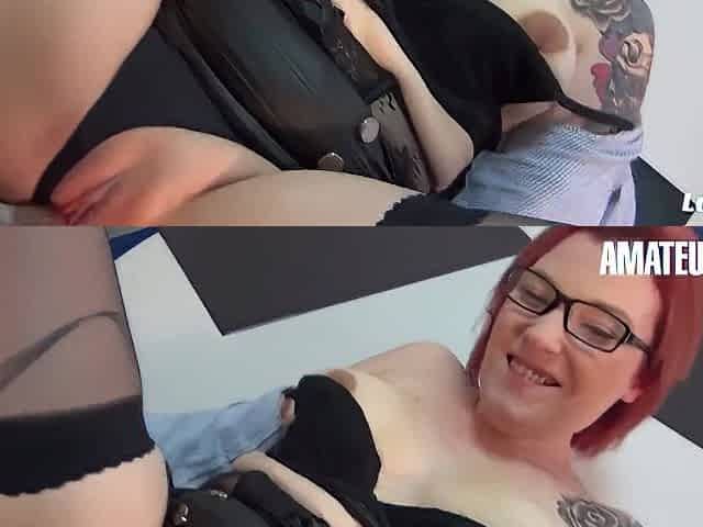 Redhead Secretary Rose Romane Suggests Her Holes To Client