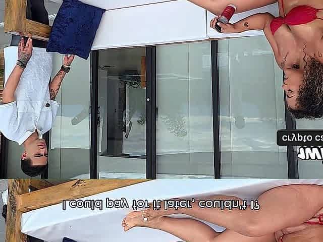 Danyel Mast delivers a package and gets Black Carla Morelli's large moist cunt as a award!