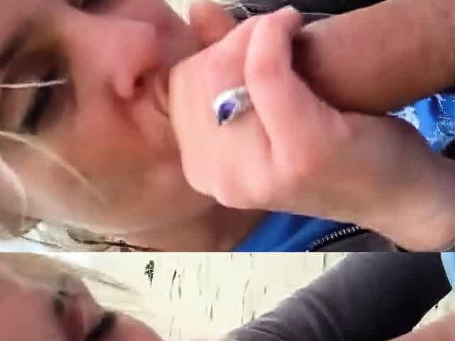 Jenn's Beach Blowjob