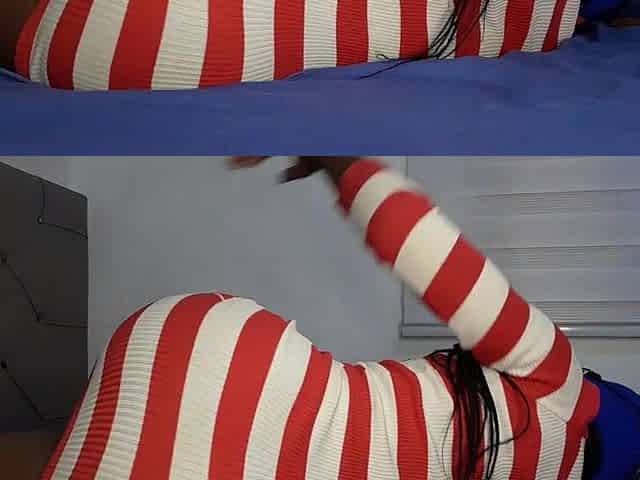 That babe gave me all that booty when that babe payed me a visit. Hahaha