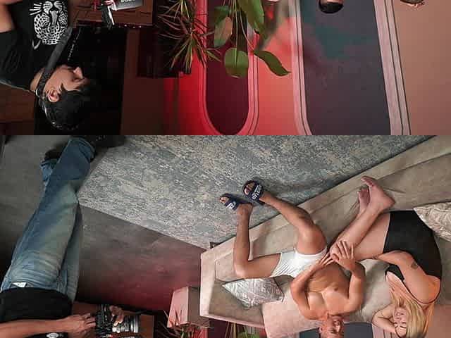 Behind the Scenes! Busty Blonde Gets Fucked by Hot Dick