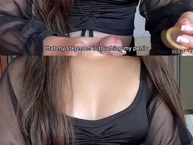 POV Stepmother Teaches How to Use a Condom but Then Removes It to Feel Better - Maracumangoo