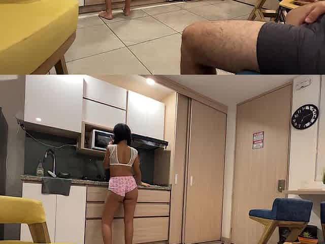 MY LARGE BUTT STEPSIST GIVES ME A DELIGHTFUL DANCE WITH A PLEASED ENDING