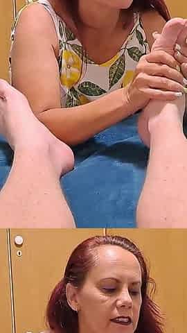 Wife Gets Horny While Giving Feet Massage.