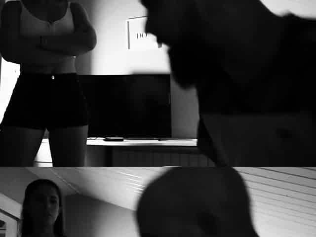 Hot blowjob and handjob from a kinky brunette