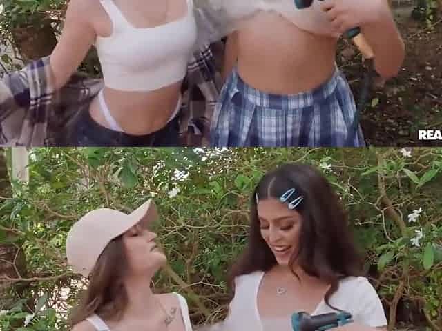 Sophia Leone, Mae Milano And Sophia Mae In Wet T-shirt Initiation