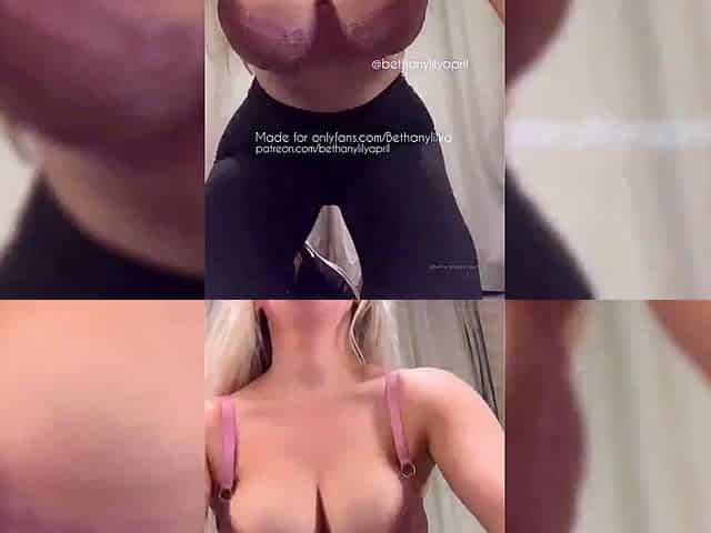 Nasty blonde girl solo pussy toying and masturbation fun