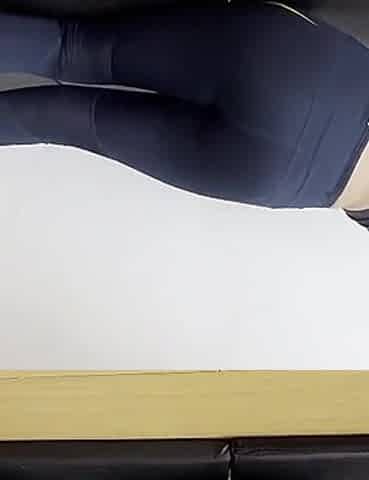 Two Lesbians Fuck on Their Gym Mats in Their Leggings