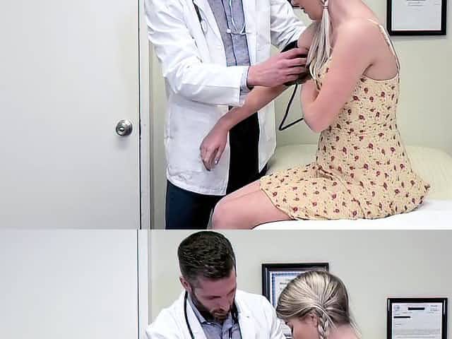 Doctor fucks shy teen in the ass during the examination