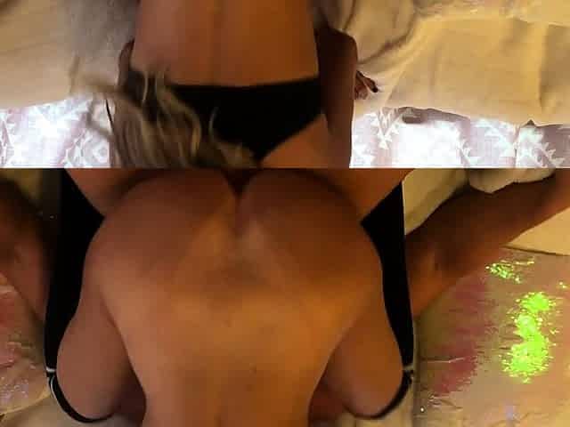 Amateur blonde ass fucked in the cloak room of a night club