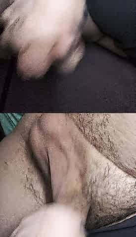 Wanking my hirsute uncut hotty jock!