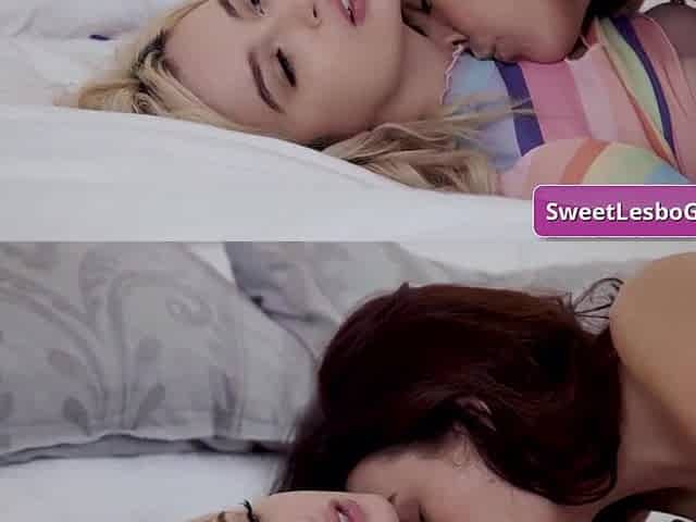 Lexi Lore, Freya Parker from SweetHeartVideo: enchanting lewd teens licking their hot bodies