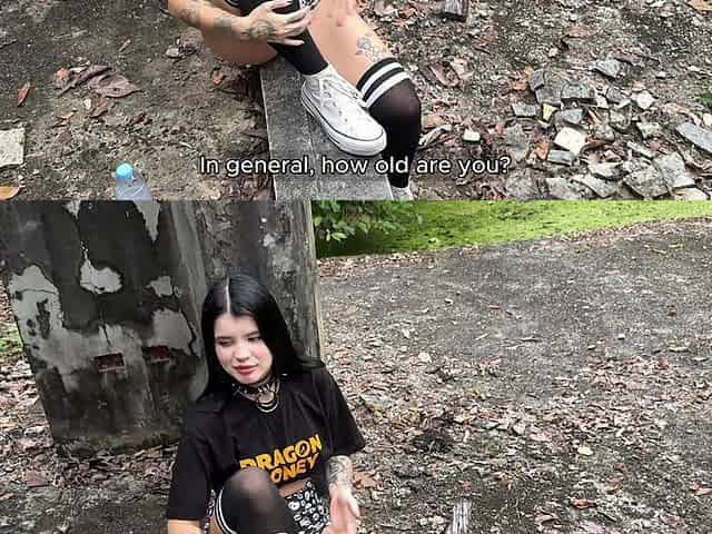 A Date with Altgirl Ended with Hard Sex and a Deep Blowjob in an Abandoned Place